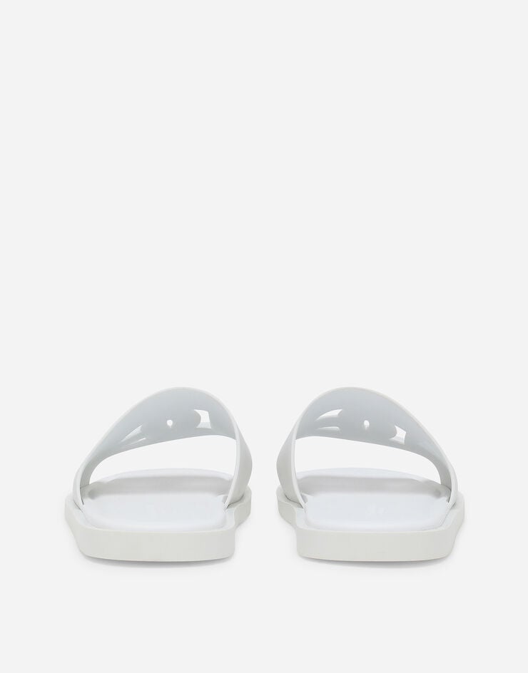 Dolce & Gabbana شبشب شاطئ مطاطي أبيض CS2215AN994