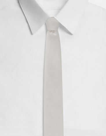 Dolce & Gabbana Corbata de seda con logotipo DG Imprima GT149EG1S82