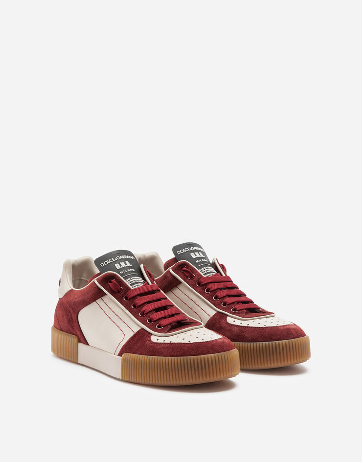 Dolce & Gabbana Miami sneakers in calfskin nappa and split-grain leather Multicolore CS1648AA336
