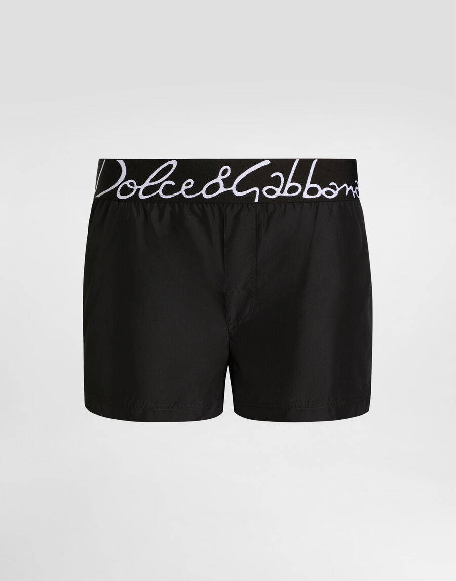 Short swim trunks with Dolce&Gabbana logo