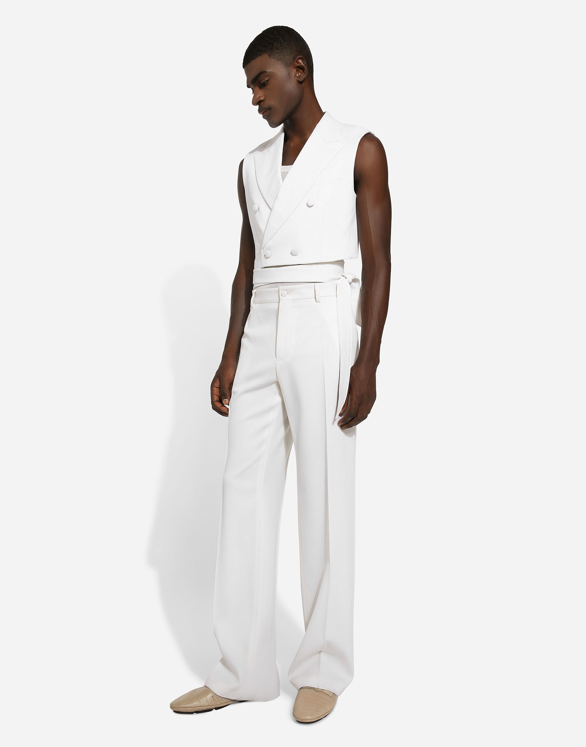 ベスト・ジレ Dolce & Gabbana Double-breasted bare back vest Dolce & Gabbana Dolce & Gabbana Double-Breasted Bare Back