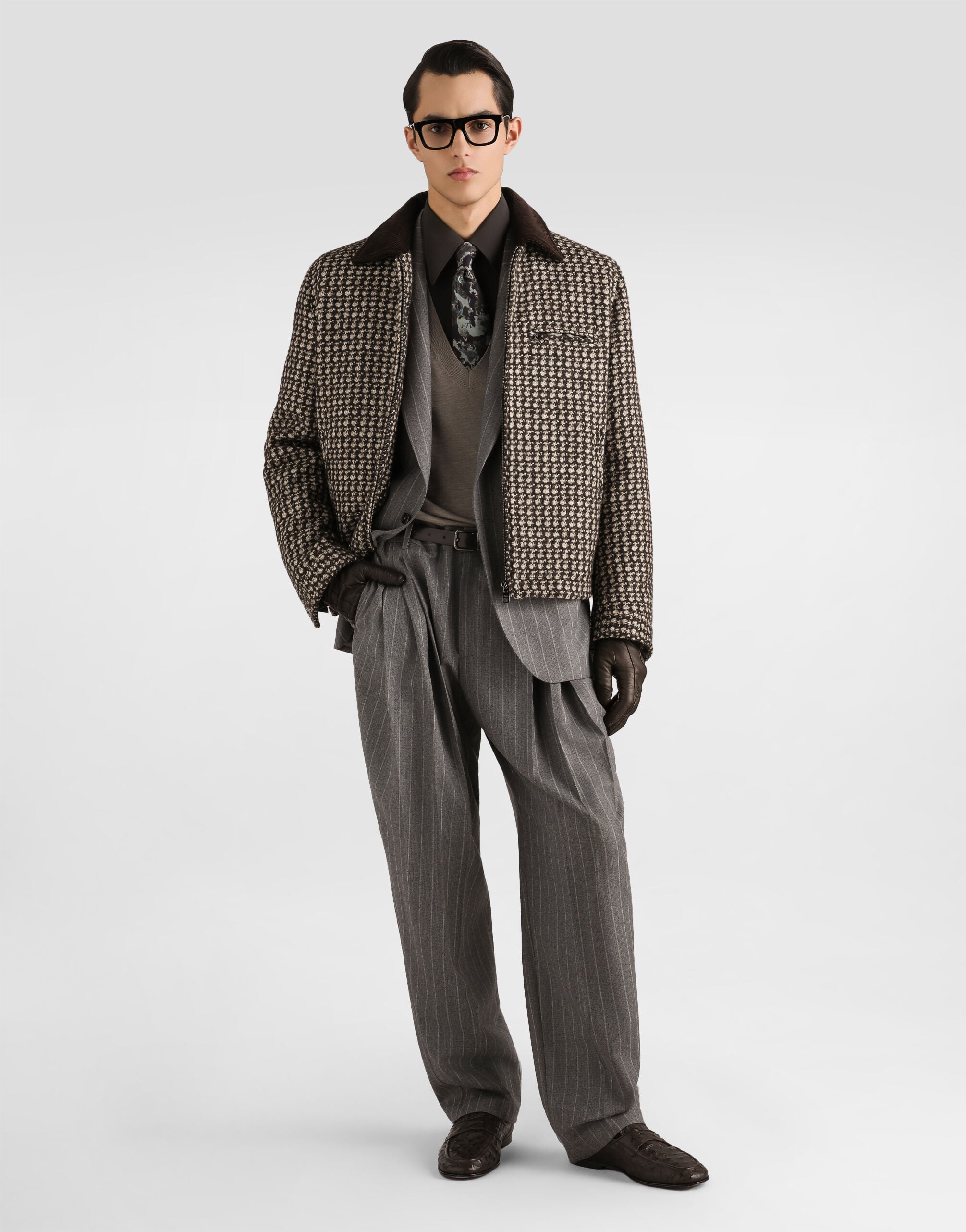 Palermo single-breasted pinstripe wool jacket - thumbnail 2