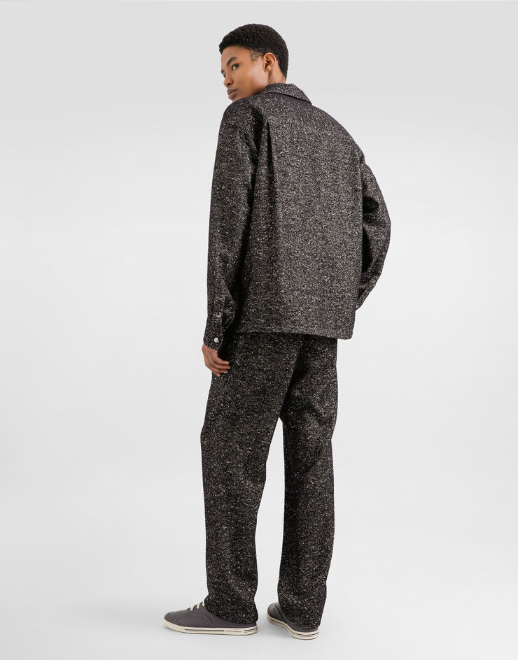 Dolce & Gabbana Bouclé fabric joggers Multicolor GP12RTFCZAM