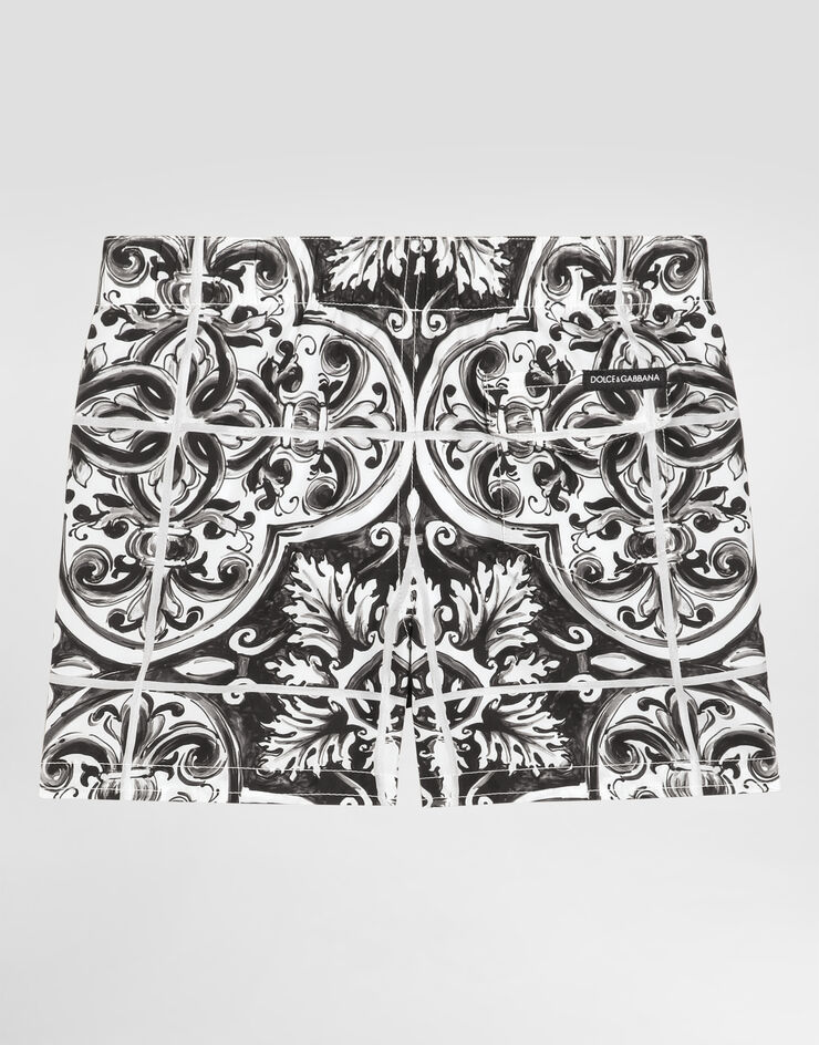 Dolce & Gabbana Majolica-print canvas medium boxer shorts Multicolor L1J818ON01C