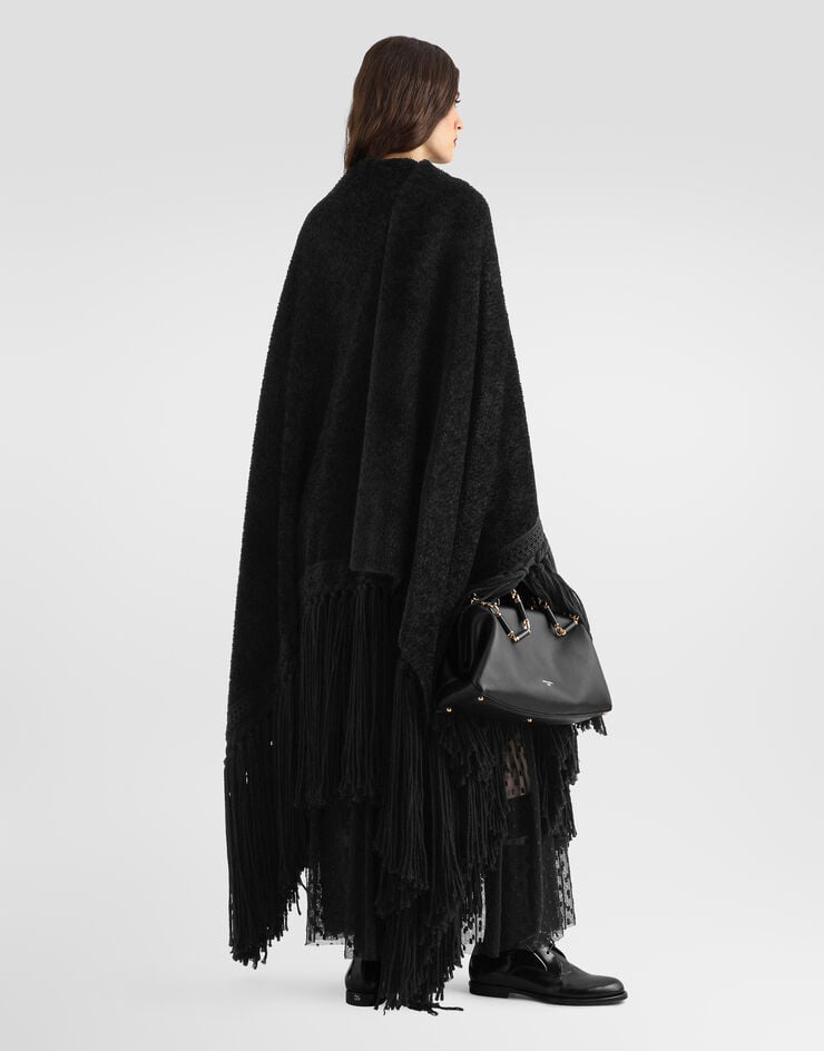 Dolce & Gabbana Wool cape Dolce & Gabbana Wool cape Black F0Y1TTHU2A4