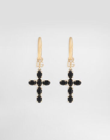 Dolce & Gabbana Earrings with crystal rhinestone crosses Dolce & Gabbana Earrings with crystal rhinestone crosses Multicolor WEQ2D6W1111