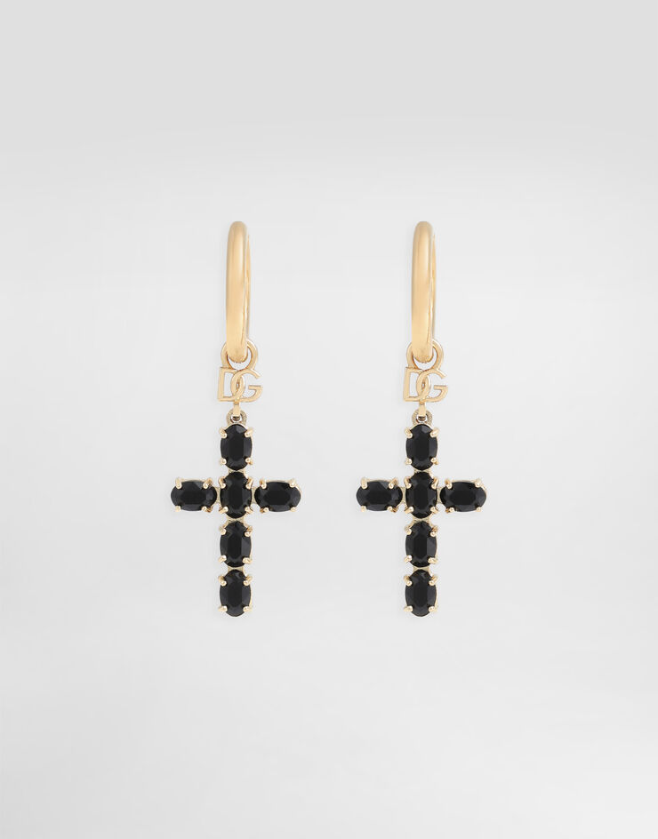 Dolce & Gabbana Earrings with crystal rhinestone crosses Dolce & Gabbana Earrings with crystal rhinestone crosses Multicolor WEQ2D6W1111