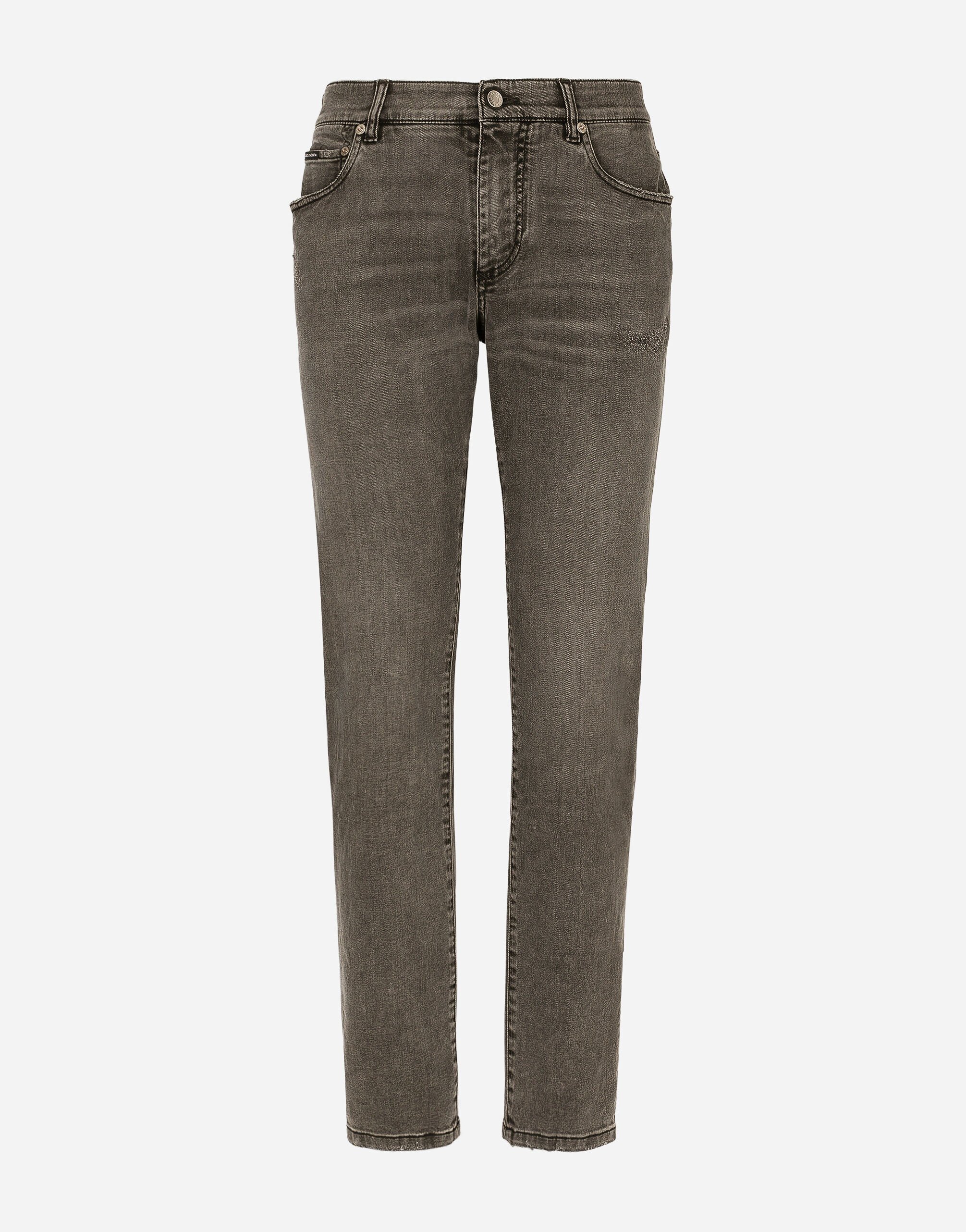 Dolce & Gabbana Jeans slim denim stretch piccole abrasioni Multicolore G9NL5DG8GW9