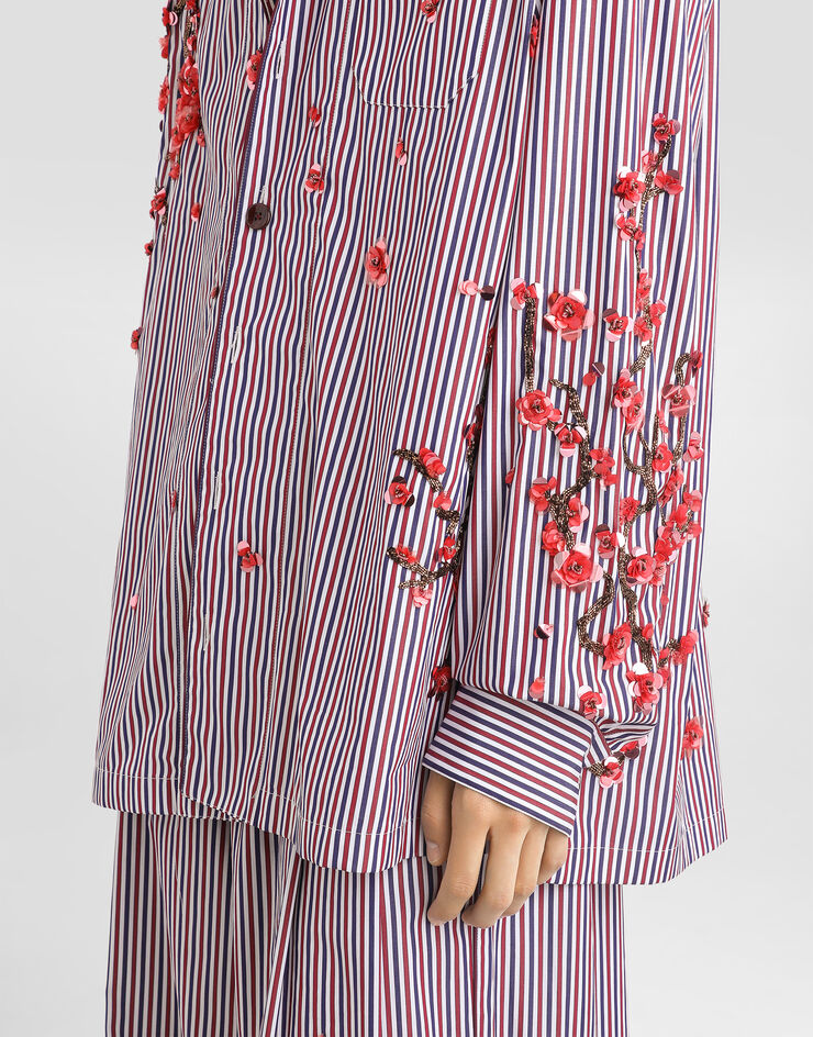 Dolce & Gabbana Vanity shirt with embroidery Multicolor G5OL9ZGK177