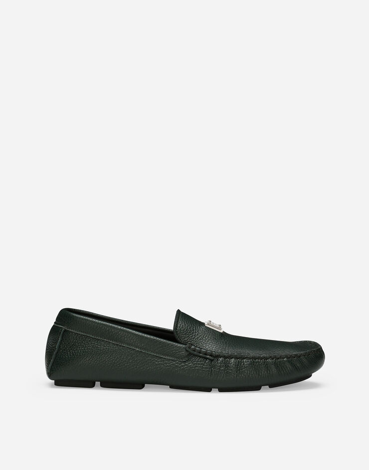 Dolce & Gabbana Deerskin driver shoes Green A50596A8034