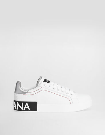 Dolce & Gabbana Calfskin nappa Portofino sneakers White/Silver CK1587AH527