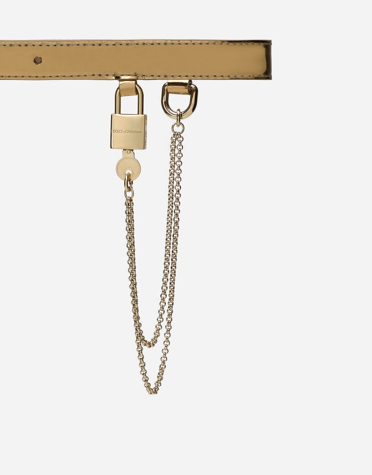Dolce&Gabbana Ремень с цепочкой золотой BE1634AP738
