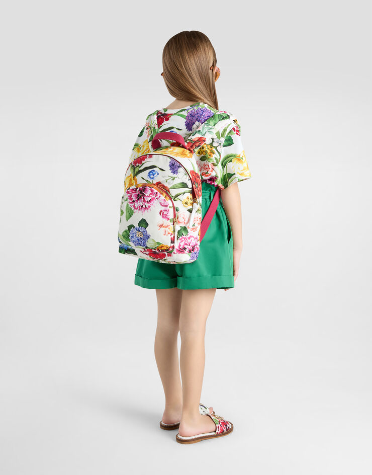 Dolce & Gabbana Short 5 poches en popeline à logo DG Vert L53Q38FUM4G