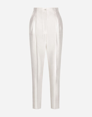 Dolce & Gabbana Pantalones de shantung Blanco F8T00ZG7H1Z