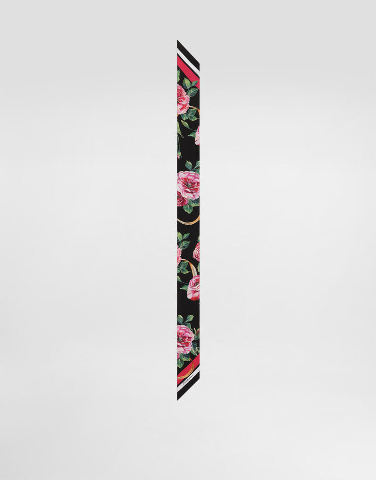Dolce & Gabbana Rose-print twill headscarf (6x100) Print FS215AGDCUO