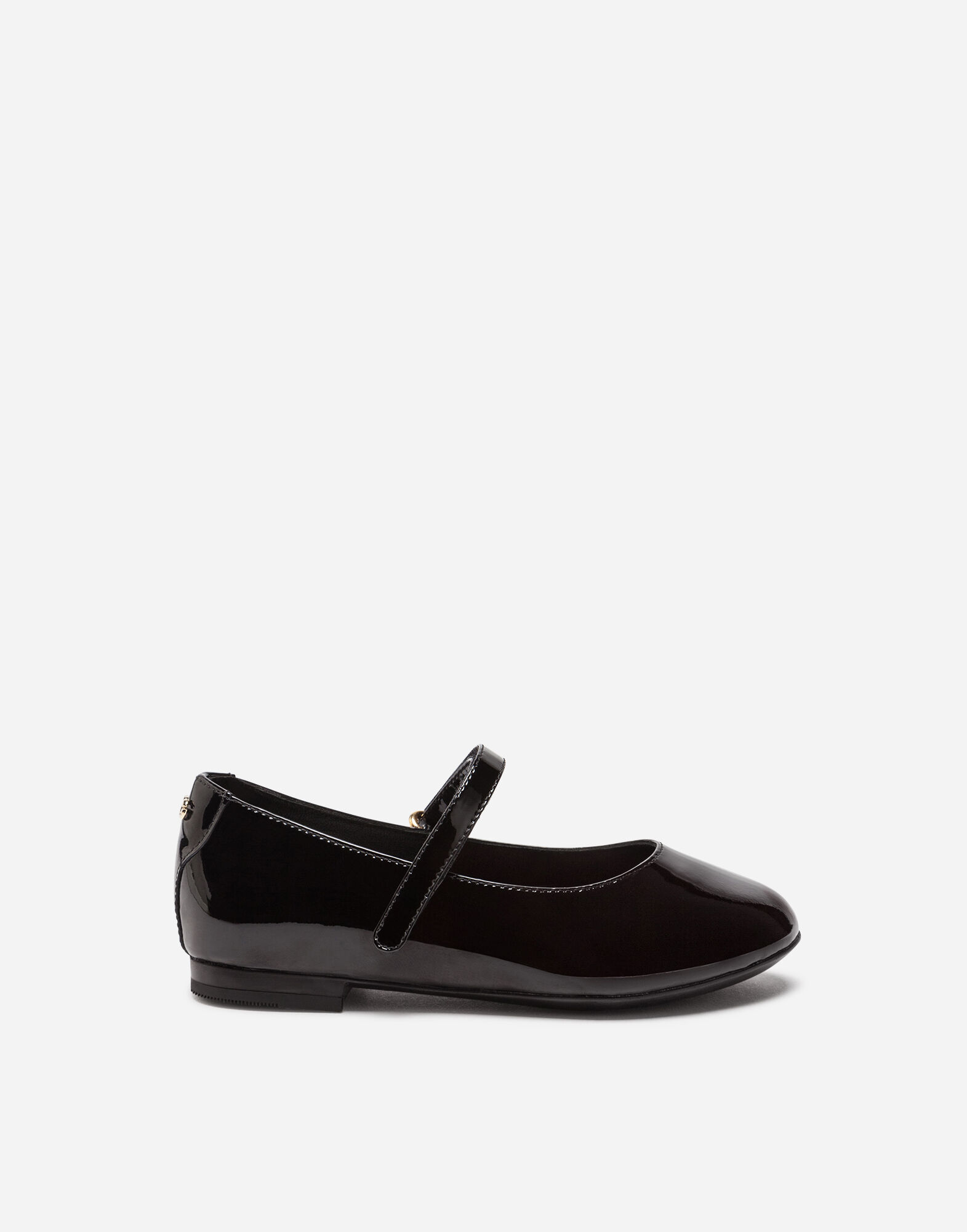Patent leather mary jane ballet flats in BLACK for Dolce Gabbana US