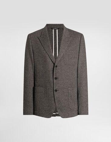 Dolce & Gabbana Single-breasted portofino jersey jacket Multicolor G2VH2TFC7AY