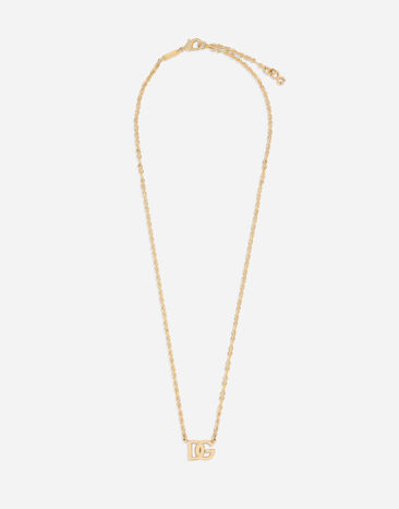 Dolce & Gabbana Collar de cadena con logotipo DG Dorado WNN5Y2W1111