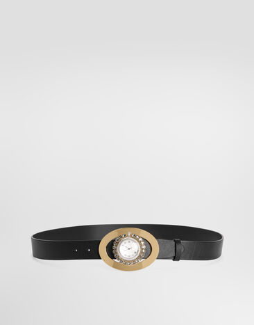 Dolce & Gabbana Calfskin belt Black BC5012A3T05