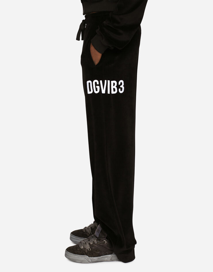 Dolce & Gabbana Худи из синели с вышивкой DGVIB3 черный F9R44ZFUVJH
