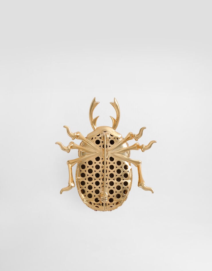 Dolce & Gabbana Beetle-shaped brooch with rhinestones Dolce & Gabbana Beetle-shaped brooch with rhinestones Purple WPR7A1W1111