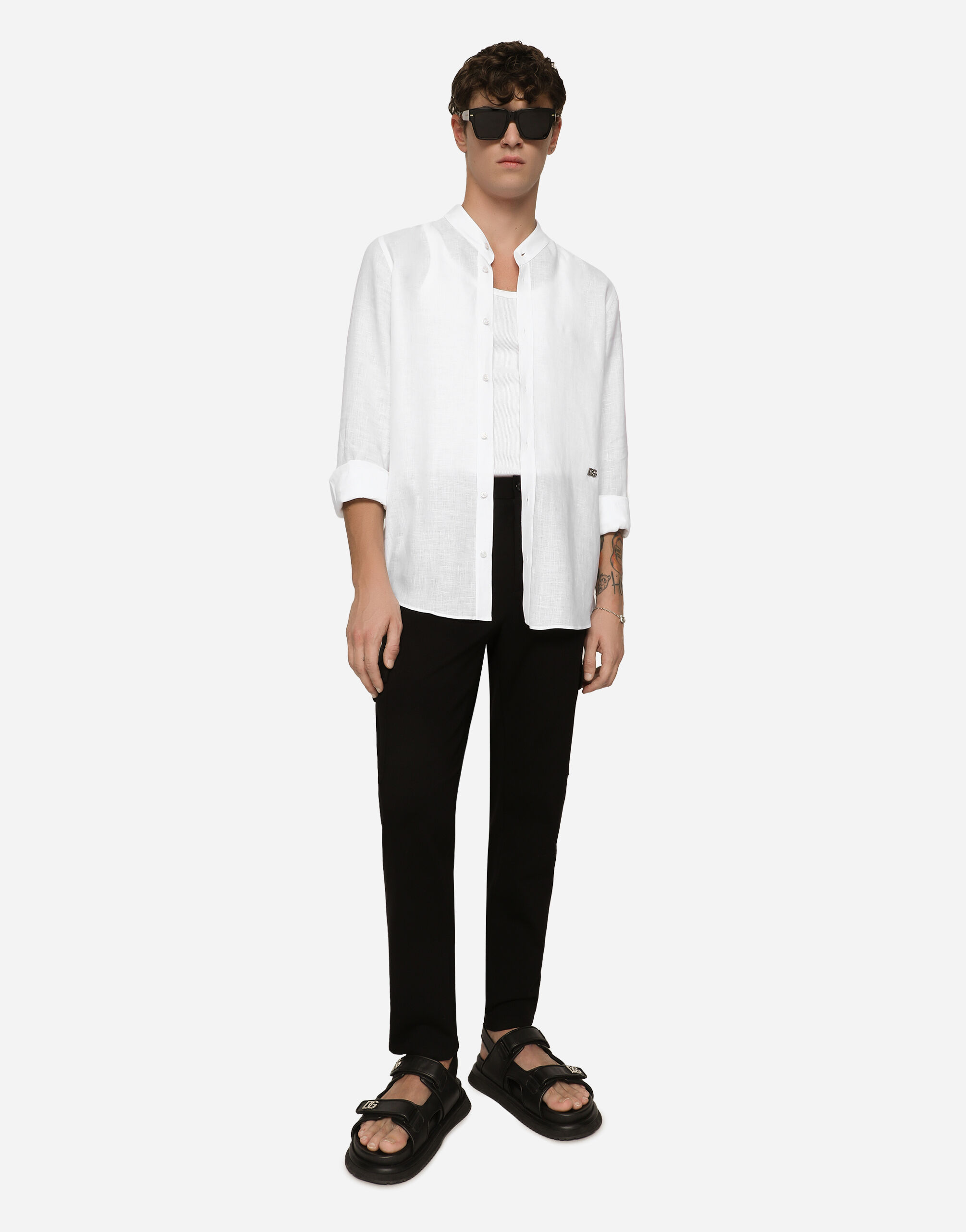 公式の  ホワイトのメンズ CAMICIA Dolce&Gabbana® | ピアスポーツ