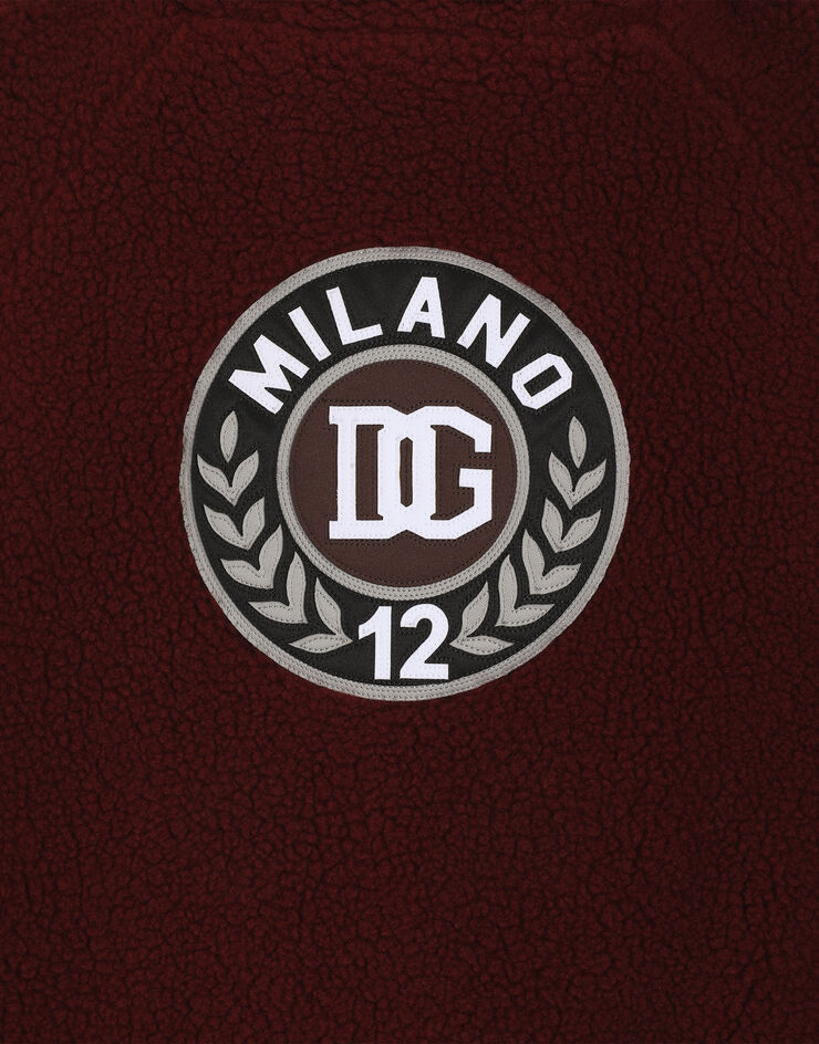 Dolce & Gabbana Curly fur-effect jacket Bordeaux L4JB7ZFUP7V