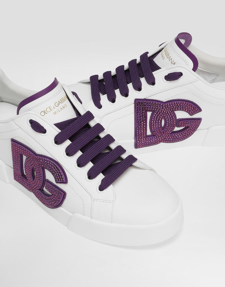 Dolce & Gabbana Zapatilla Portofino Light Strobel de piel Multicolor CK2341AI411