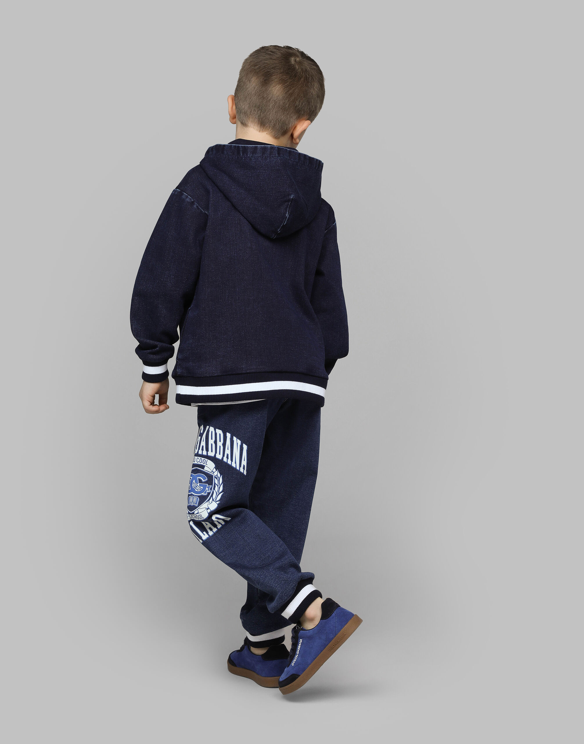 Denim jogging pants with Dolce Gabbana logo Dolce Gabbana