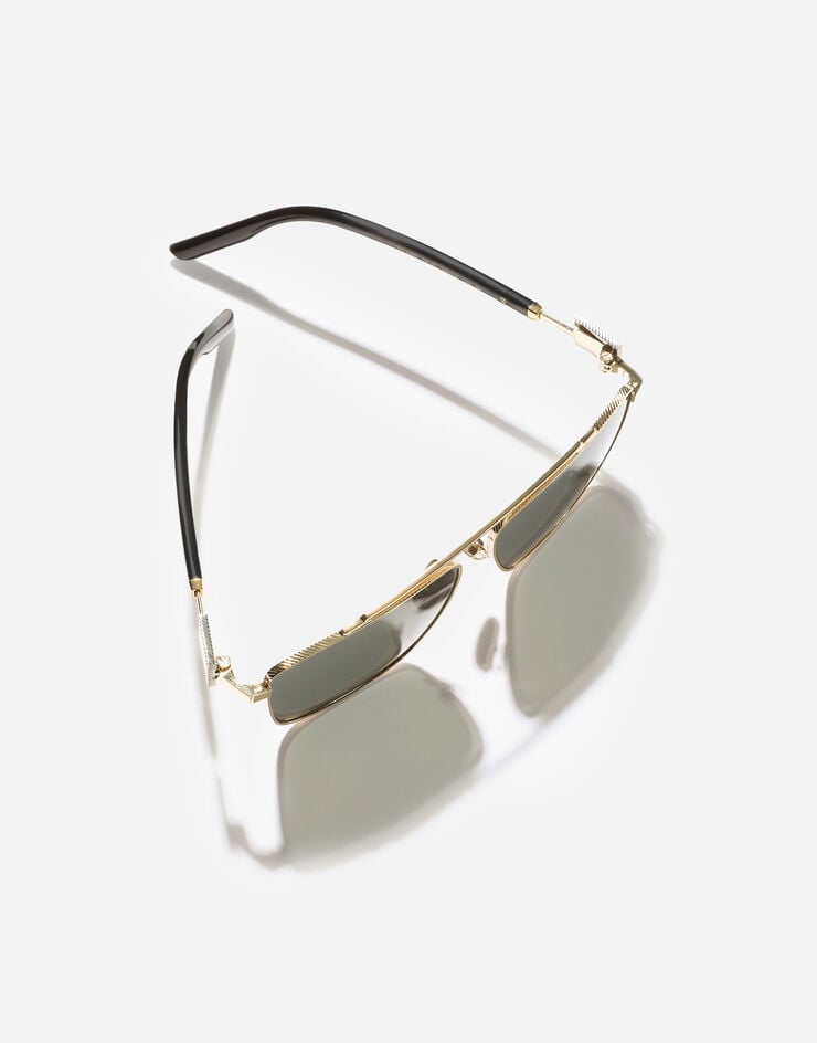 Dolce & Gabbana Metal Plaque Sunglasses Gold VG2336VM287