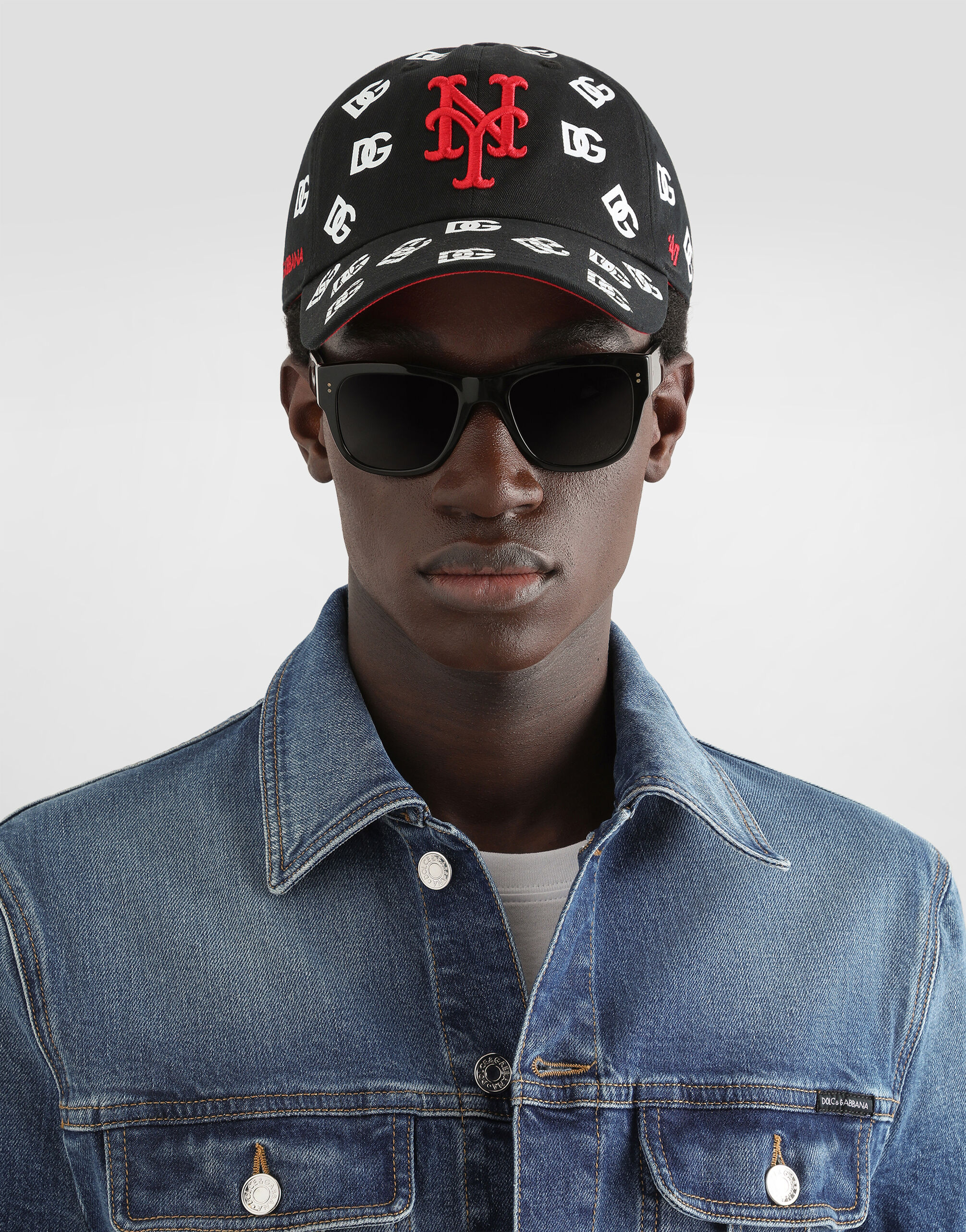 Dolce&Gabbana X '47 New York Mets Logo-Print Baseball Cap in