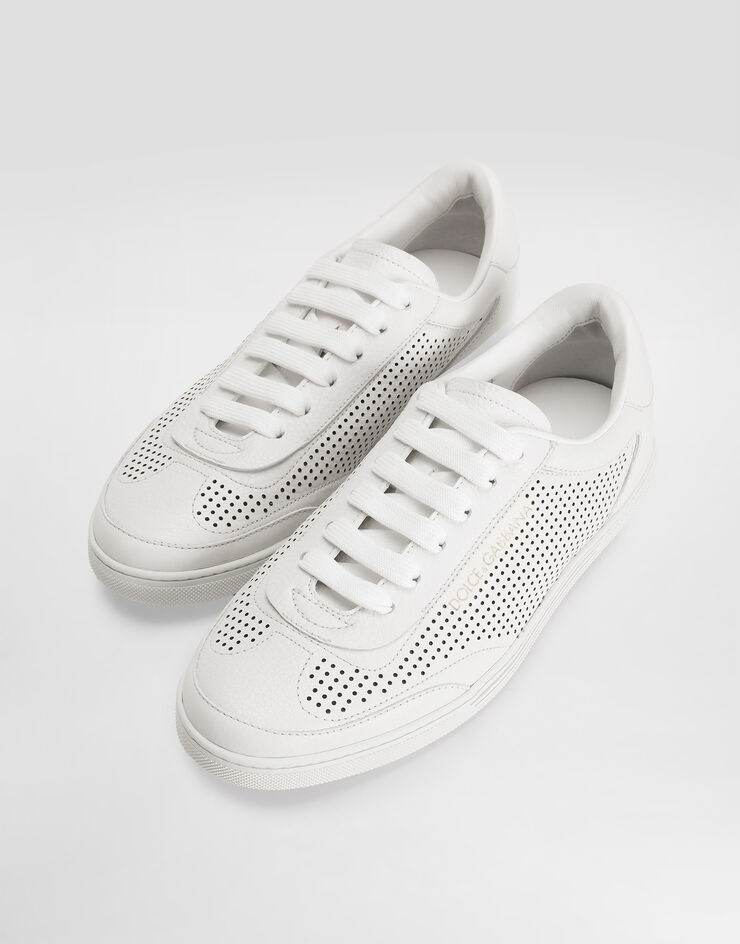 Dolce & Gabbana Zapatilla Saint Tropez en piel de becerro perforada Blanco CS2256AR837