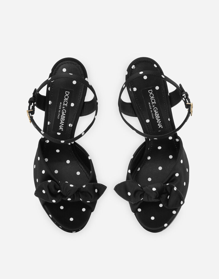 Dolce & Gabbana Printed satin platform sandals Print CR1751AV885
