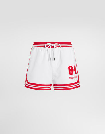 Dolce & Gabbana Bermuda shorts with patch White GP1N5ZG7PUB