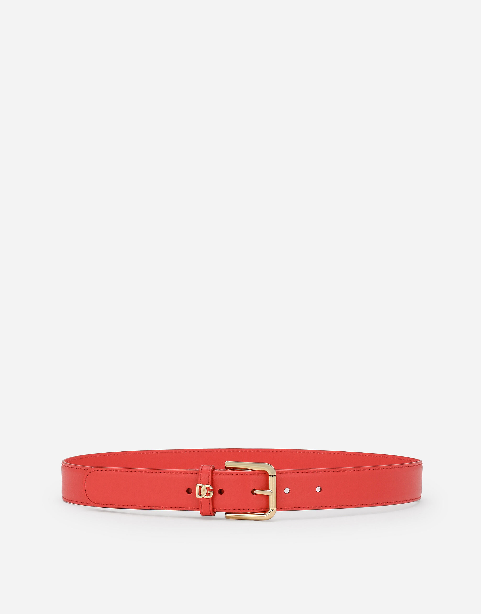 Ceinture a logo DG en Orange pour femme Dolce Gabbana