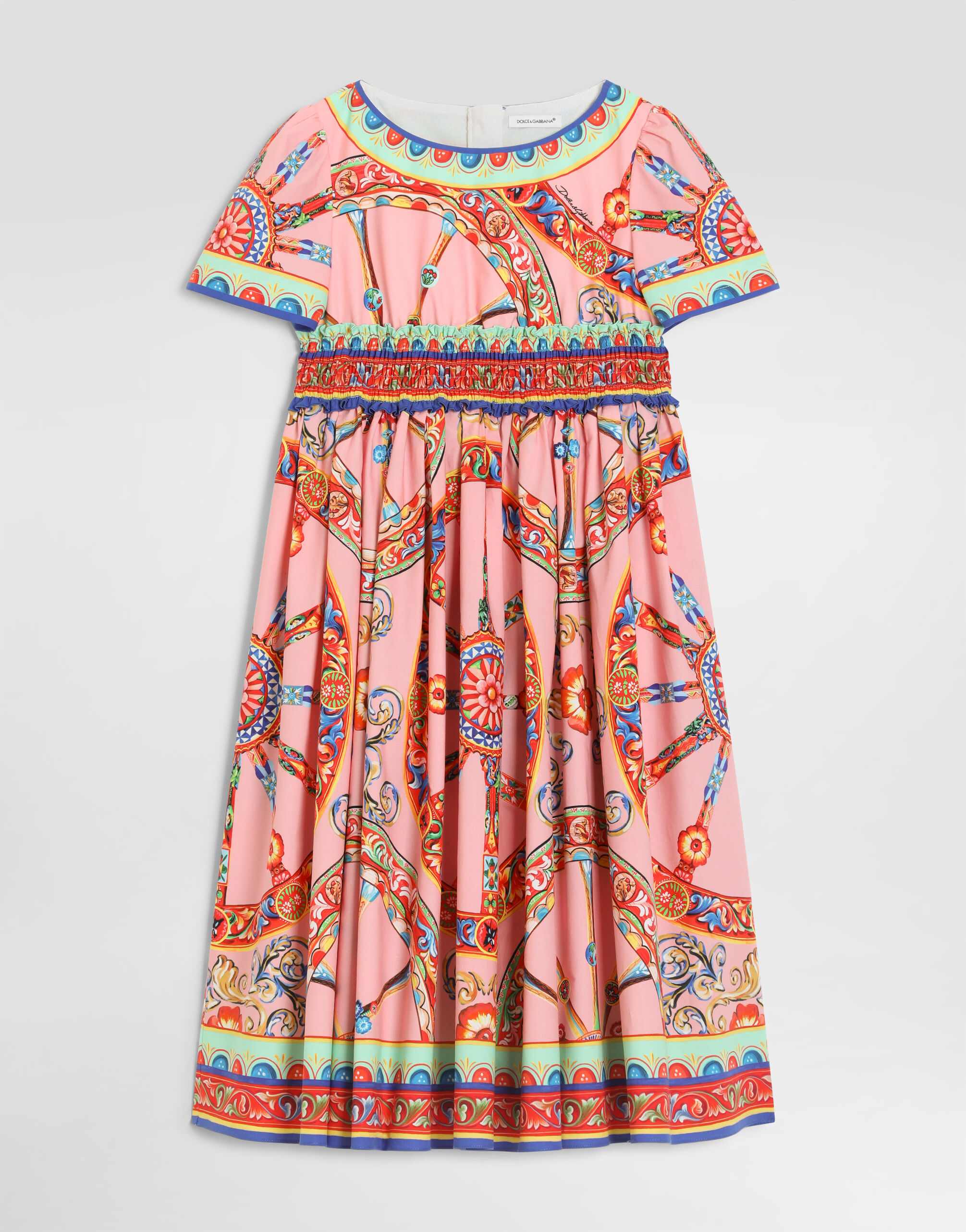 Dolce & Gabbana ワンピース　7-8歳 Carretto-print poplin dress