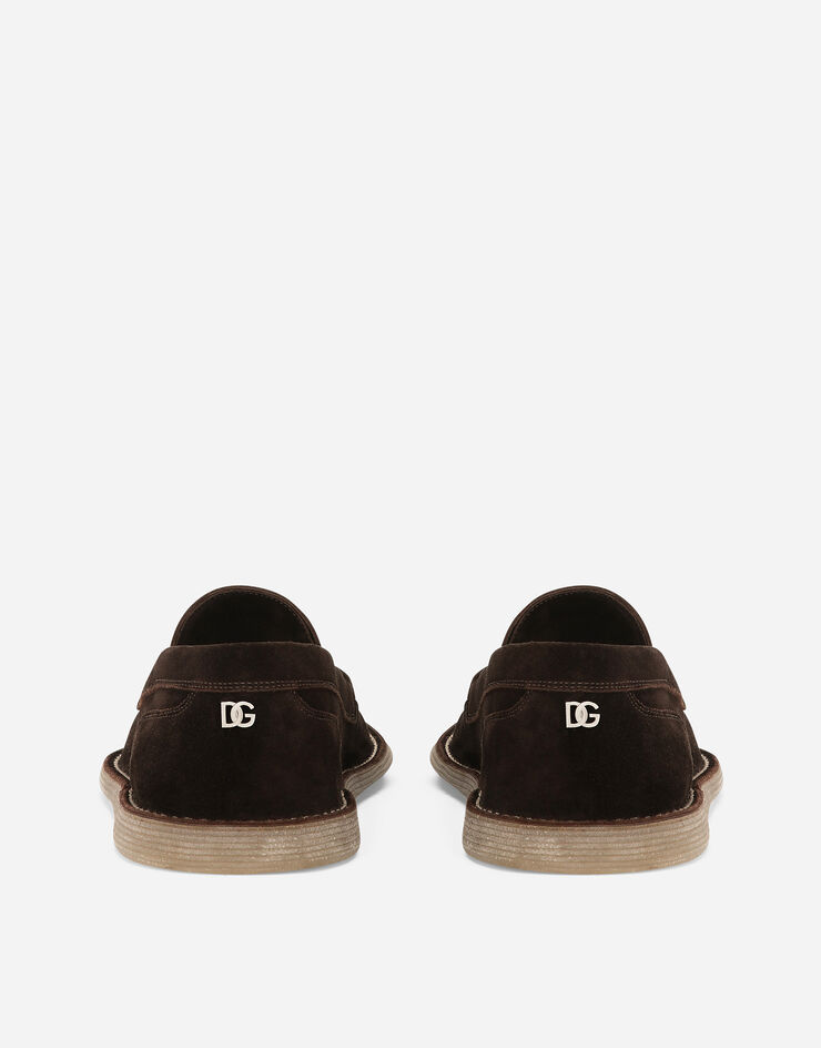 Dolce & Gabbana 스웨이드 로퍼 브라운 A50593AS707