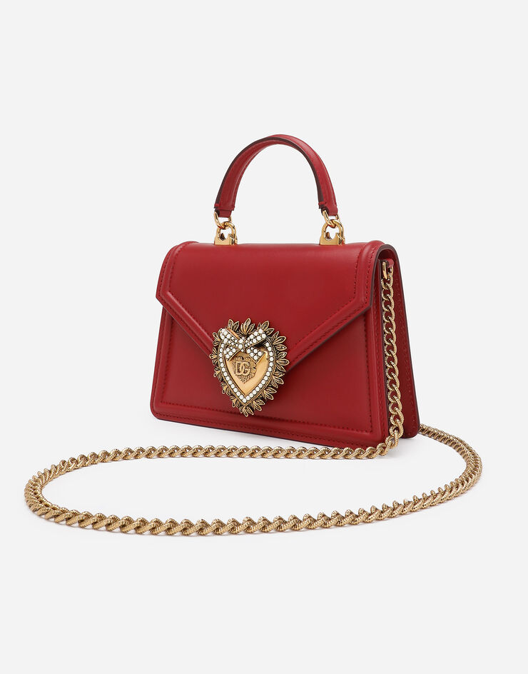 Dolce & Gabbana Small calfskin Devotion bag Red BB6711AV893
