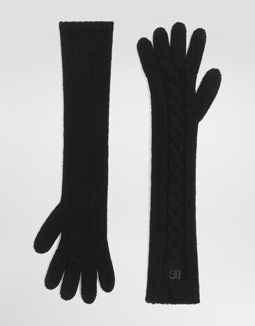 Dolce & Gabbana Knit gloves Black FX08KZJDVLD