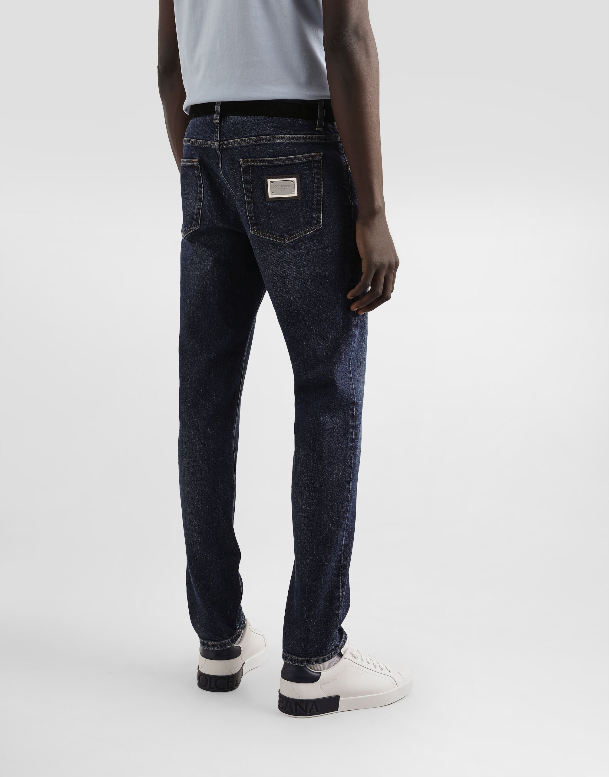 デニム・ジーパン Dolce & Gabbana Dolce & Gabbana Cotton Jeans Skinny stretch cotton jeans with tag in Multicolor for Men