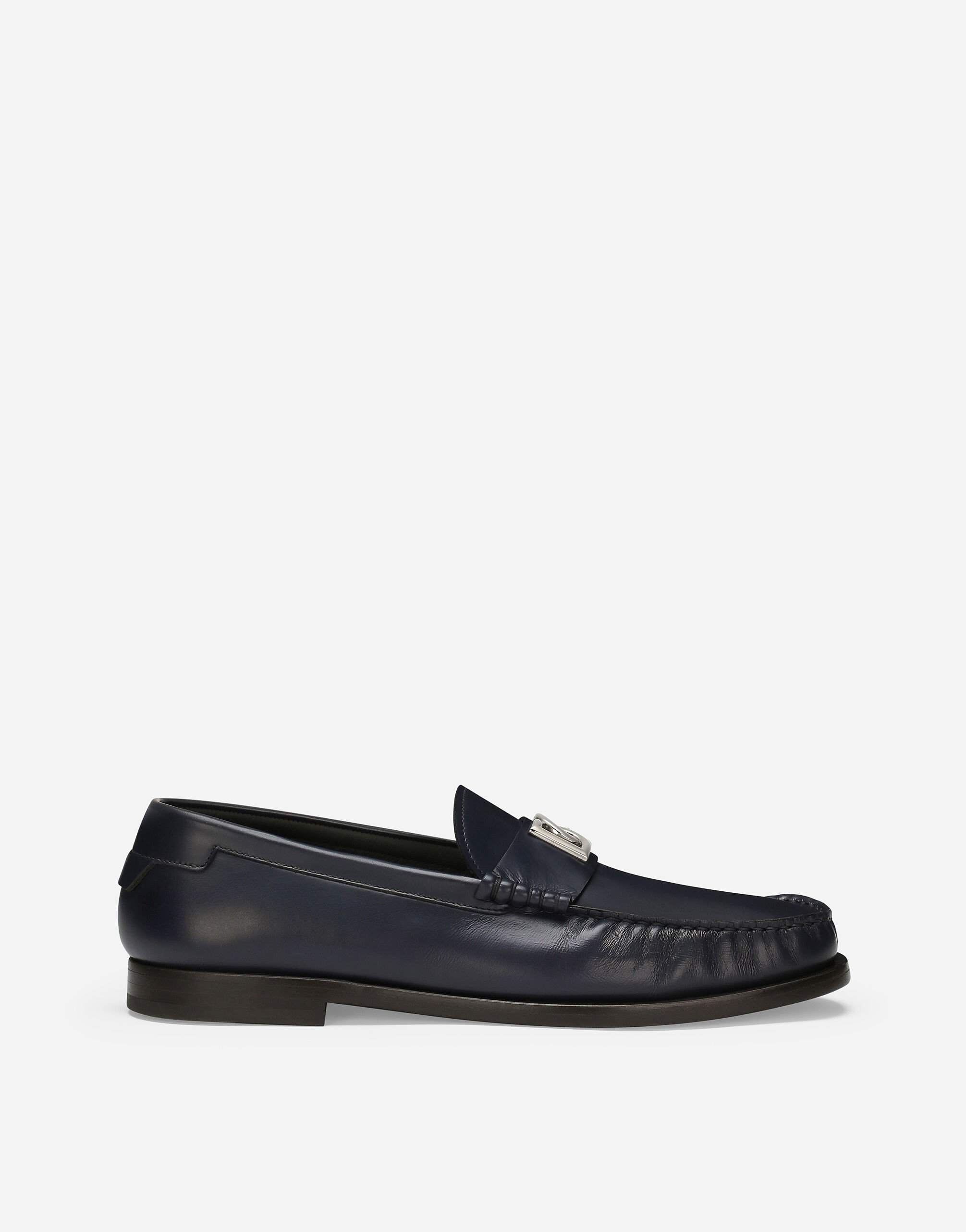 Dolce & Gabbana Brushed calfskin loafers Black G2RR6TFUBGC