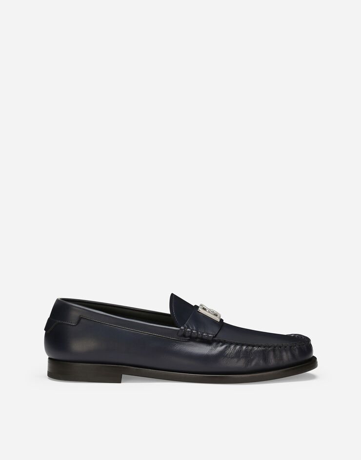 Dolce & Gabbana Brushed calfskin loafers Blue A30248AQ237