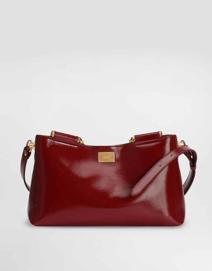 Dolce & Gabbana Medium Vittoria calfskin handbag Red BB7896AZ000
