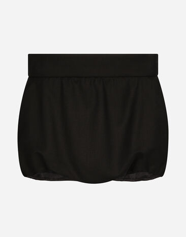 Dolce & Gabbana Cady high-waisted panties Black FTB9ATFURBG
