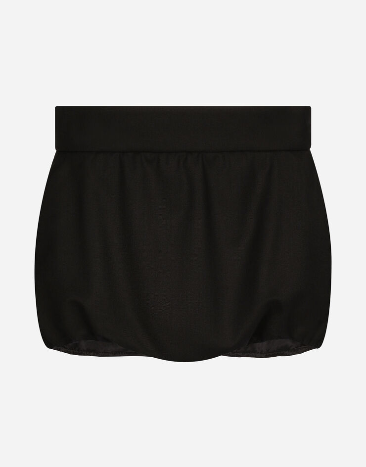 Dolce & Gabbana Cady high-waisted panties Black FTB9ATFURBG