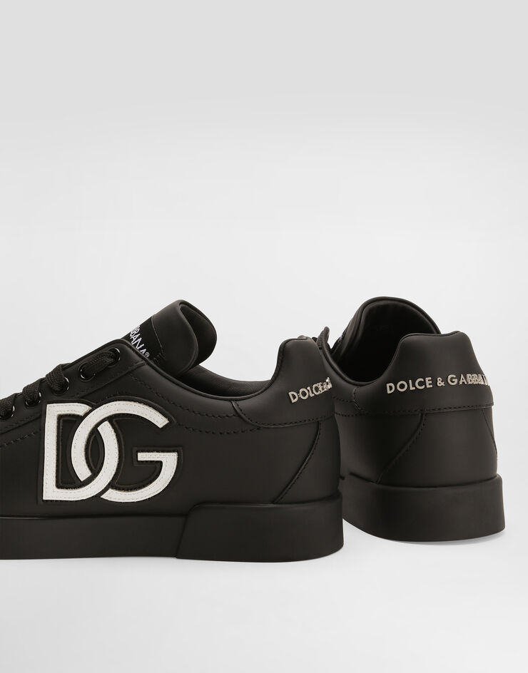 Dolce & Gabbana Calfskin Portofino sneakers with DG logo Multicolor CK1545AC330