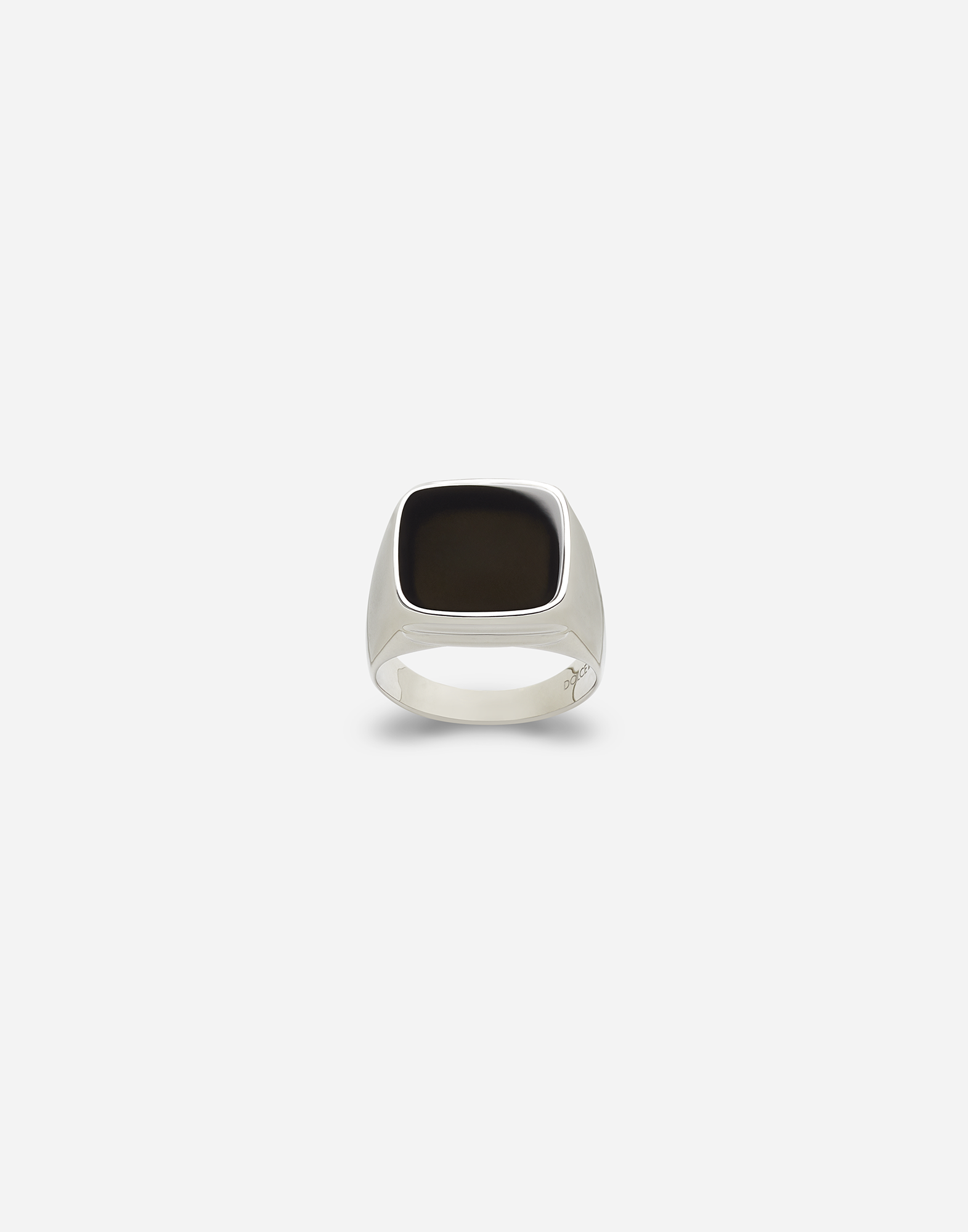 Dolce & Gabbana White gold signet ring Gold WRLK1GWIE01