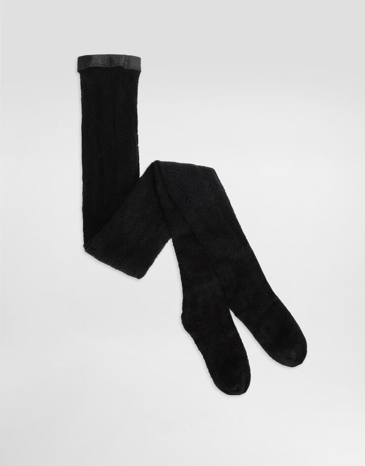Dolce & Gabbana Openwork cotton tights Black O4B51TON00F