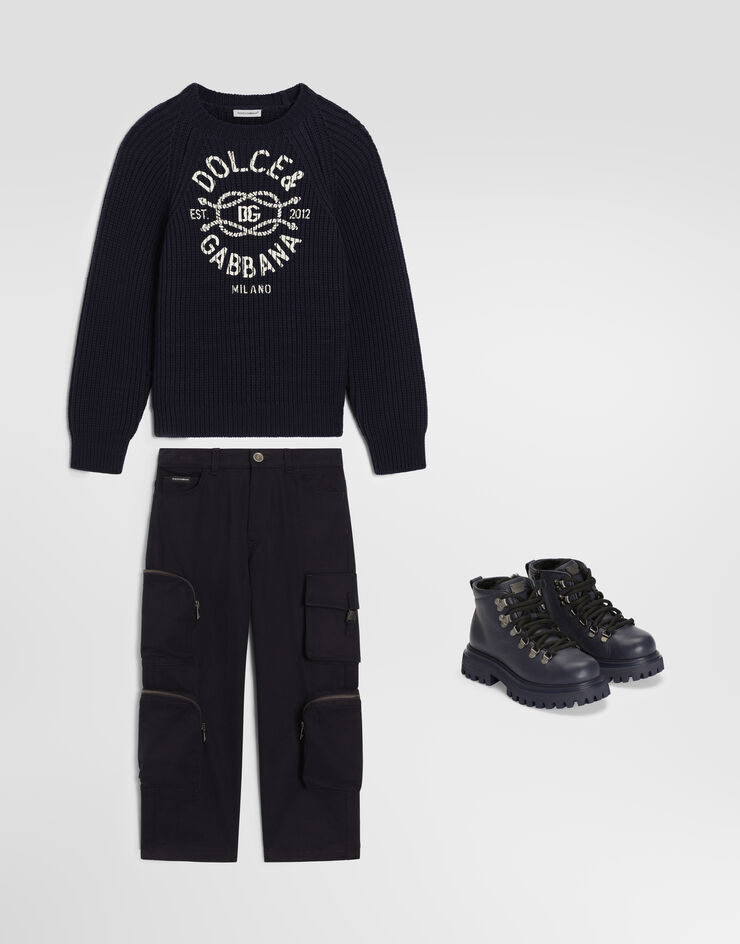 Dolce & Gabbana Virgin wool pullover Blue L4KWI7JDVLJ