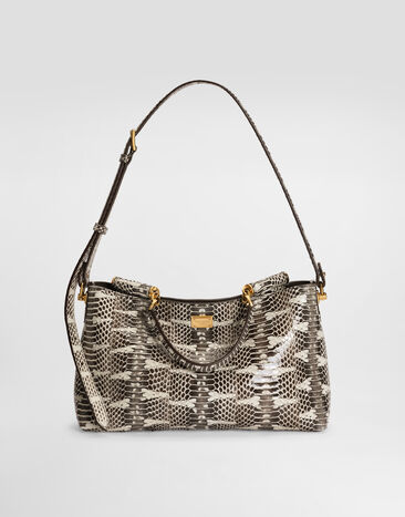 Dolce & Gabbana 숄더, 크로스바디 백 Vittoria 미디엄 엘라페 소재 화이트 BB7896A3N36